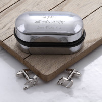 personalised 50 Cufflinks Gift Set