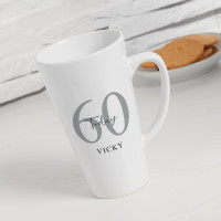 personalised 60th Birthday Today Tall Latte Mug
