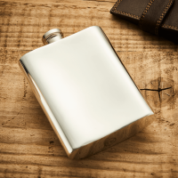 English Pewter 6oz Celtic Hip Flask