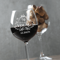 70 Years Young 480ml Allegro Wine Glass