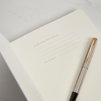 personalised white Moleskine Notebook
