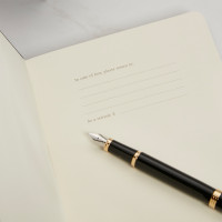 personalised Black Moleskine Diary