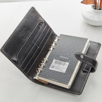 Personalised black filofax