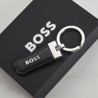 Hugo Boss Classic Keyring - Grained Black