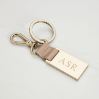Hugo Boss Verse Keyring - Taupe
