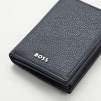 Hugo Boss Classic Grained Card Holder - Navy