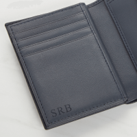 Hugo Boss Classic Grained Card Holder - Navy