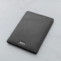 Hugo Boss Classic Smooth Passport Holder - Black