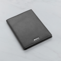 Hugo Boss Classic Smooth Passport Holder - Black