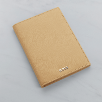 Hugo Boss Classic Grained Passport Holder - Camel