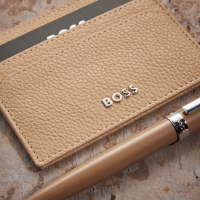 Hugo Boss Camel Ballpoint Pen & Card Holder