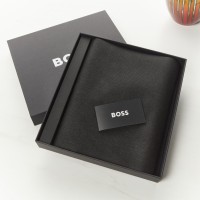 Hugo Boss A5 Folder - Double B Black and Gold