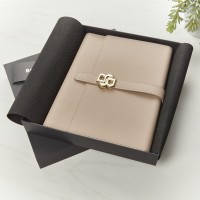 Hugo Boss A5 Folder - Double B Nude and Gold