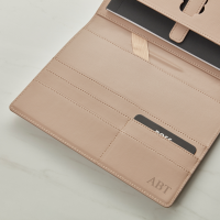 Hugo Boss A5 Folder - Double B Nude and Gold