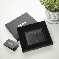 Hugo Boss Classic Smooth Black Card Holder
