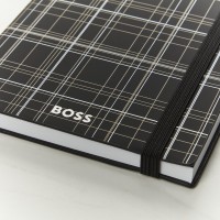 Hugo Boss A5 Checkered Black Lined Notebook