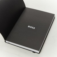Hugo Boss A5 Checkered Black Lined Notebook
