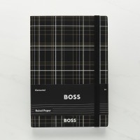 Hugo Boss A5 Checkered Black Lined Notebook