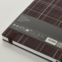 Hugo Boss A5 Checkered Burgandy Lined Notebook