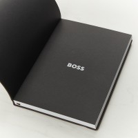 Hugo Boss A5 Checkered Burgandy Lined Notebook