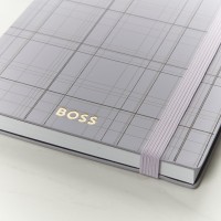 Hugo Boss A5 Checkered Lilac Lined Notebook