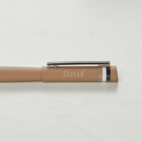 Hugo Boss A5 Iconic Camel Lined Notebook & Loop Camel Rollerball Pen Gift Set