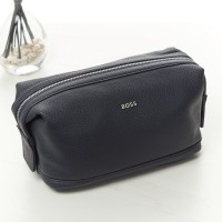 Hugo Boss Classic Navy Grained Toiletry Bag