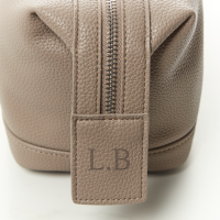 Hugo Boss Classic Khaki Grained Toiletry Bag