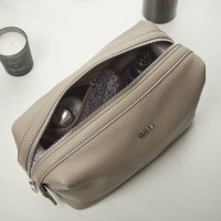 Hugo Boss Classic Khaki Grained Toiletry Bag