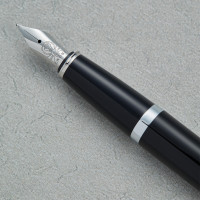 personalised Cross Bailey Medalist Black Fountain Pen