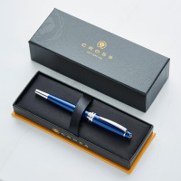 personalised Cross Bailey Medalist Blue Fountain Pen