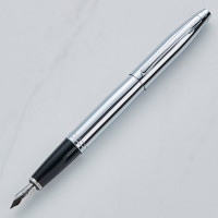 personalised Cross Calais Fountain Pen Chrome