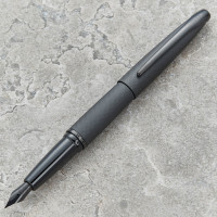 personalised Cross ATX Brushed Metallic Black Fountain Pen 