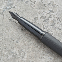 personalised Cross ATX Brushed Metallic Black Fountain Pen 