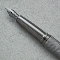 personalised Cross ATX Brushed Metallic Gray Fountain Pen 