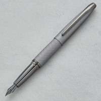 personalised Cross ATX Brushed Metallic Gray Fountain Pen 