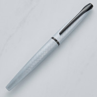 personalised Cross ATX Brushed Metallic Chrome Fountain Pen