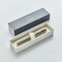 Parker IM Grey Gold Trim Fountain Pen