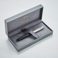 Parker 51 Fountain Pen Black Chrome Trim Pen