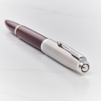 Parker 51 Fountain Pen Burgundy Chrome Trim Pen