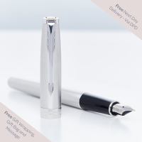 Parker Sonnet Stainless Steel Chrome Trim Fountain Pen
