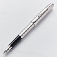 Parker Sonnet Stainless Steel Chrome Trim Fountain Pen