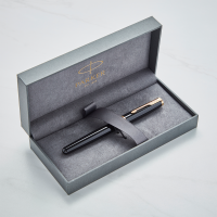 Parker Sonnet Black Gold Trim Fountain Pen