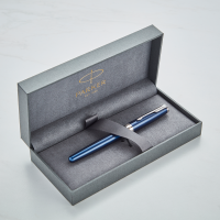 Parker Sonnet Blue Lacquer Palladium Plated Trim Fountain Pen