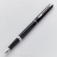 Waterman Hemisphere Black Chrome Trim Fountain Pen