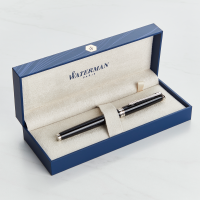 Waterman Hemisphere Black Chrome Trim Fountain Pen