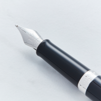 Waterman Hemisphere Black Chrome Trim Fountain Pen