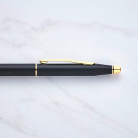 personalised Cross Century Classic Black Ball Pen