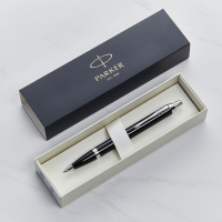 personalised Parker IM Ballpoint Pen - Solid Black
