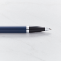 Engraved Parker IM Blue Chrome Trim Ballpoint Pen
